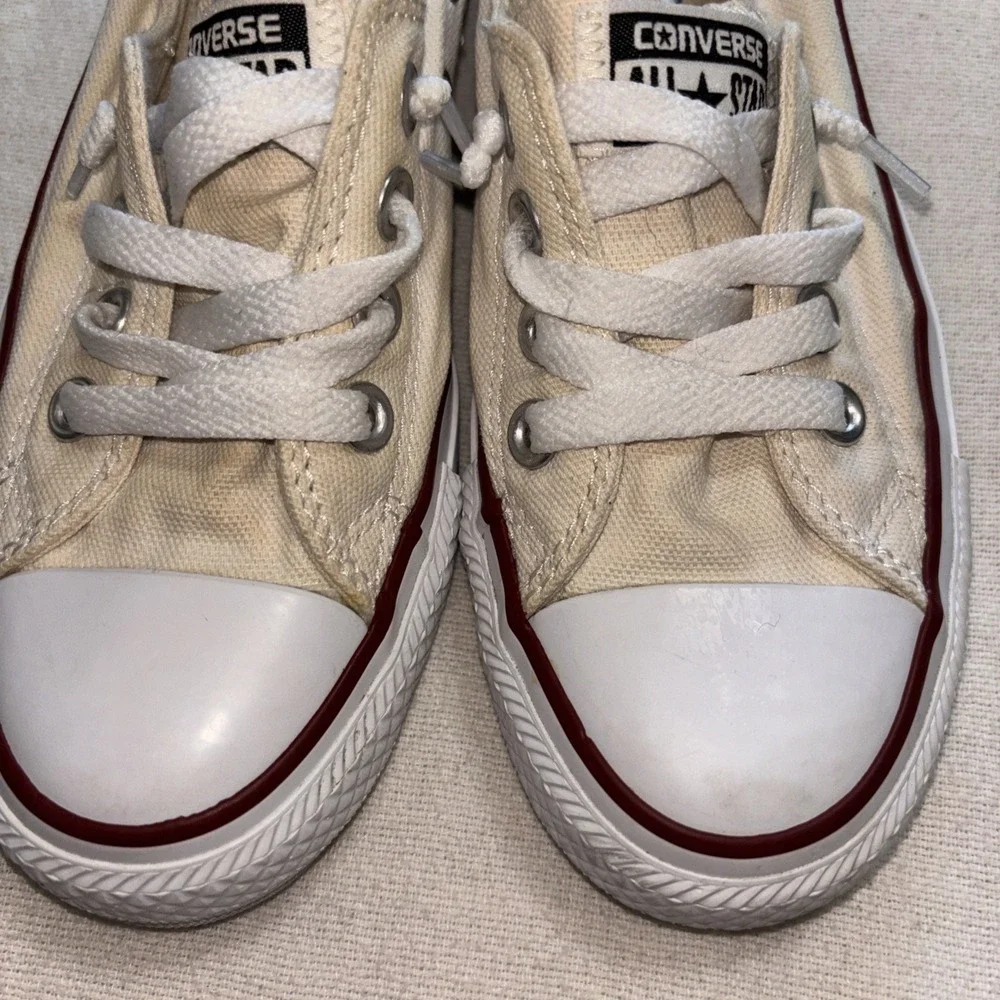 CONVERSE ALL STAR SHORELINE Slip-On White Sneakers‎ Shoe Size 5